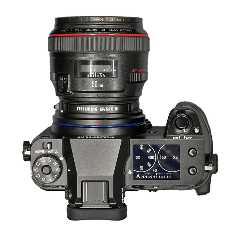 PEIPRO STEELSRING EF/GFX адаптер с автофокусом для объектива EF-GFX объектив IS USM Canon EF Fujifilm