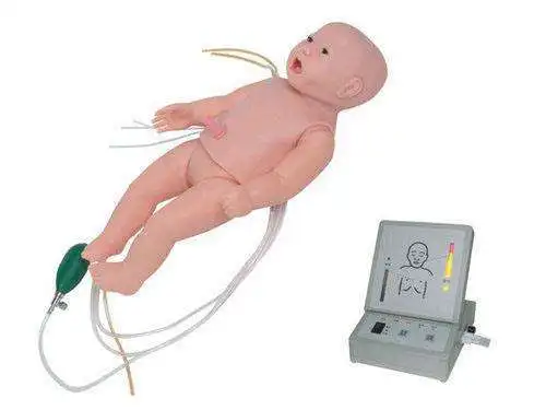 

Full-featured one-year-old child advanced CPR care simulator