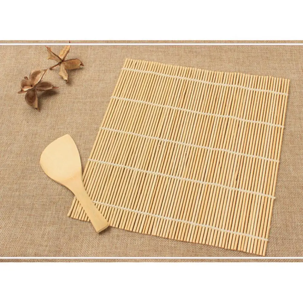 HobbyLane Bamboo Sushi Mat Roller Blind + Rice Paddle Shovel Kitchen Food Accessories Tool Set | Дом и сад