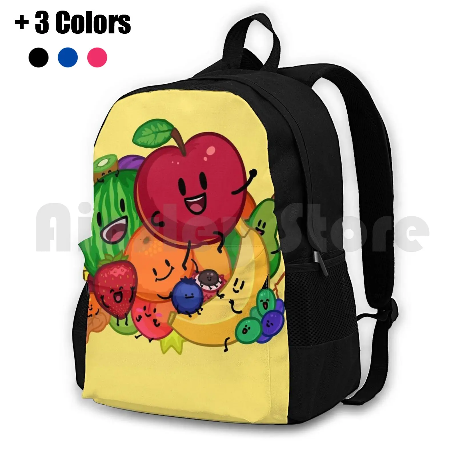 

Fruit Group! Outdoor Hiking Backpack Riding Climbing Sports Bag Fruits Fruit Cute Funny Fruit Design Fruit Illustration Fruit