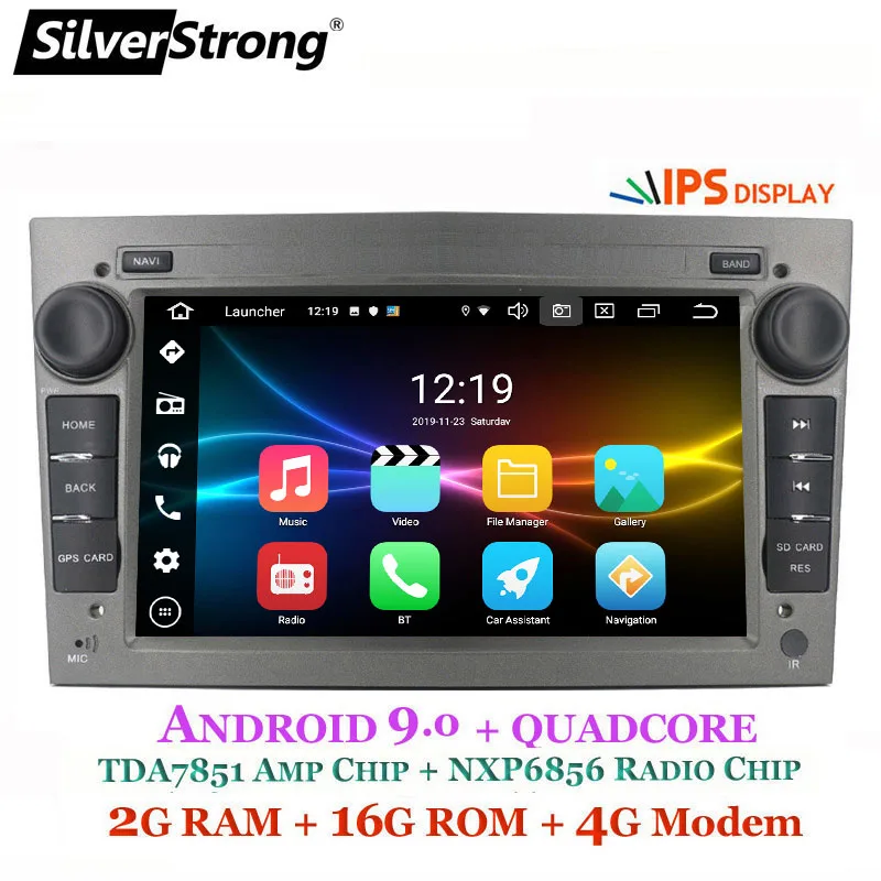 SilverStrong испанский запас 7 дюймов Android9.0 автомобиль gps для Opel Универсальный 2Din радио автомобиль для Opel Astra Antara Zafira Corsa автомобиль 2din - Цвет: OPEL-M3 GRAY