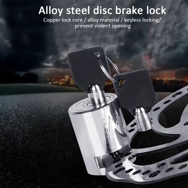 

Wheel Up Mini Alarm Motorcycle Motorbike Bike Safety Anti-Theft Disc Brake Lock