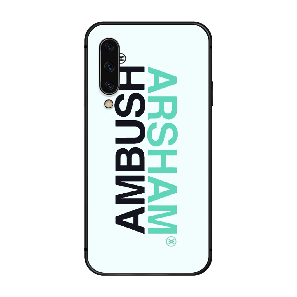 

Trendy brand AMBUSH Phone Case Cover For Samsung Galaxy A10 A20 A30 E A40 A50 A51 A70 A71 J 5 6 7 8 S black cover soft bumper