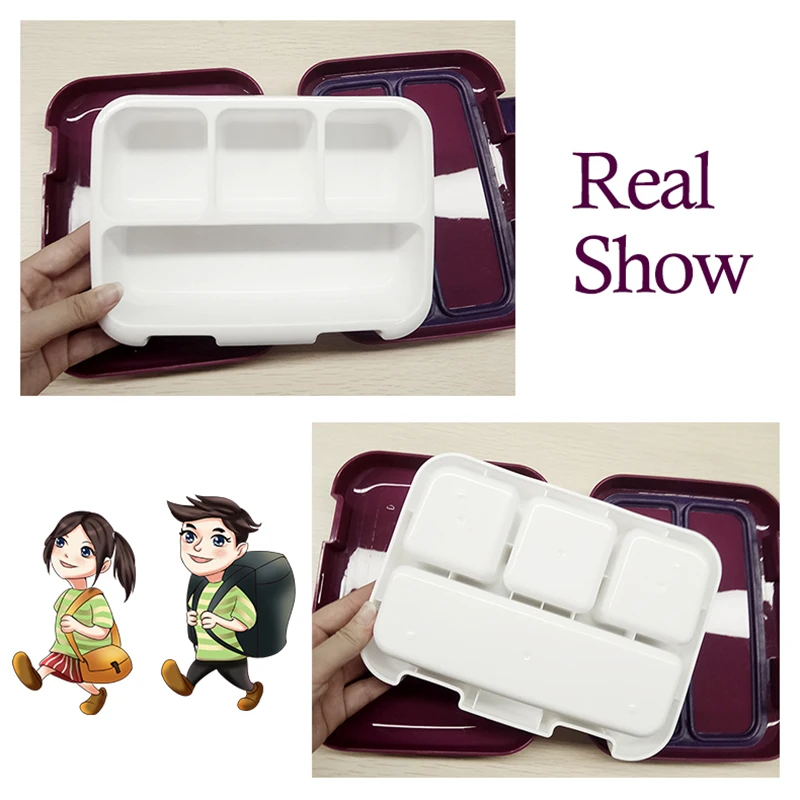 Lunch Box For Kids Bento Microwavable Food Container Student Children Storage Leakproof Tableware Accessories | Дом и сад