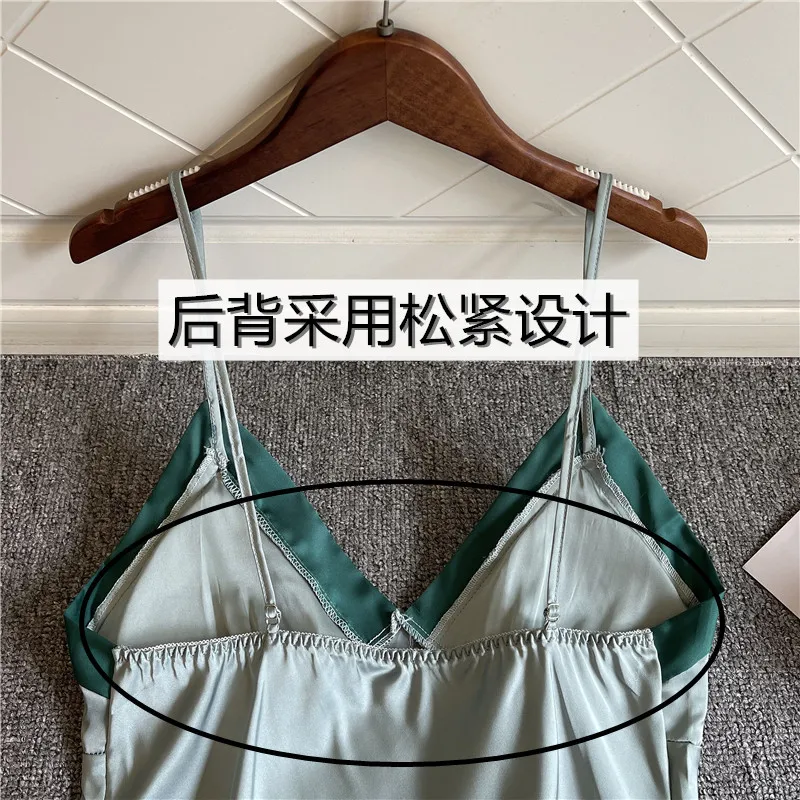 

Women 4PCS Pajamas Set Patchwork Robe Suit Satin Kimono Bathrobe Gown Sexy Lingerie Sleepwear With Pads Silky Lounge Wear