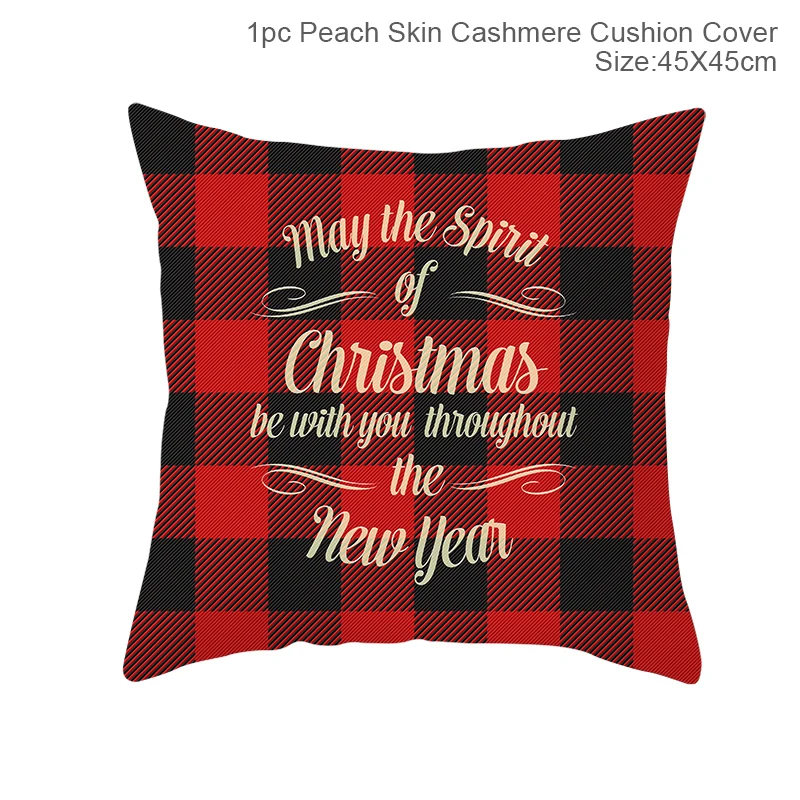 Xmas cushion cover3 Christmas Cushion Covers Merry Christmas Decorations for Home Noel Christmas Gifts Navidad Xmas Cristmas DecorNew Year - Цвет: Xmas cushion cover3