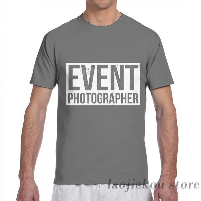 Футболка с надписью фотографа на специальные официальные мероприятия Мужская