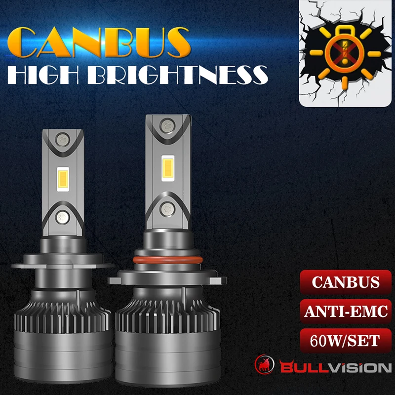 Светодиодные фары Hb3 9005 Hb4 9006 Led Canbus 6000 люмен Csp H7 H4 H11 светодиодные 12 В