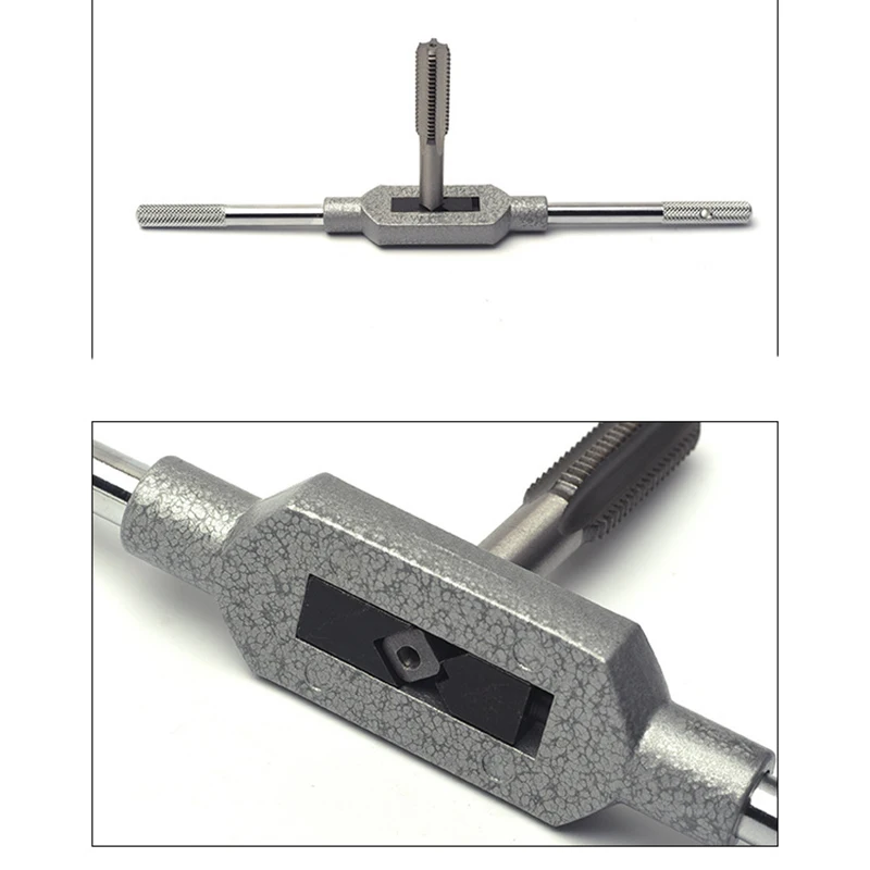 

M1-8/M1-10/M1-12 Adjustable Tap Wrench For Thread Tap Handle Steel Hand Taps Holder Tapping Reamer Tools