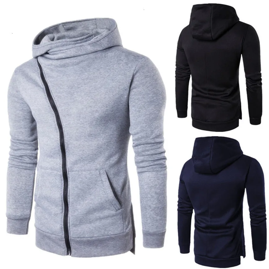 Autumn Fashion Casual Solid Hoodies Men/women Polluver Sweatshirt Men Hooded Hoodie Pullover Zipper Blouse Plus Size |