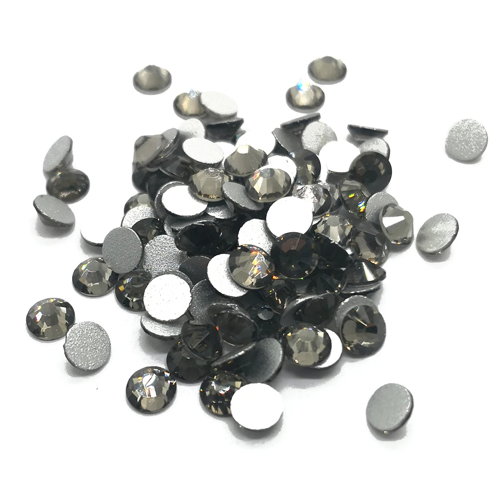 CTPA3bI 2000NoHF черные кристаллические алмазные камни без горячей фиксации клей на