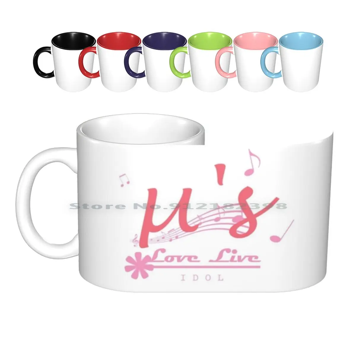 

Love Live Muse-You're A Idol! Ceramic Mugs Coffee Cups Milk Tea Mug Love Live School Idol Project Idol Festival Muse Creative