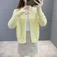 cardigan sweater womens knitted hollow sweater autumn fashion woman sweater coats loose