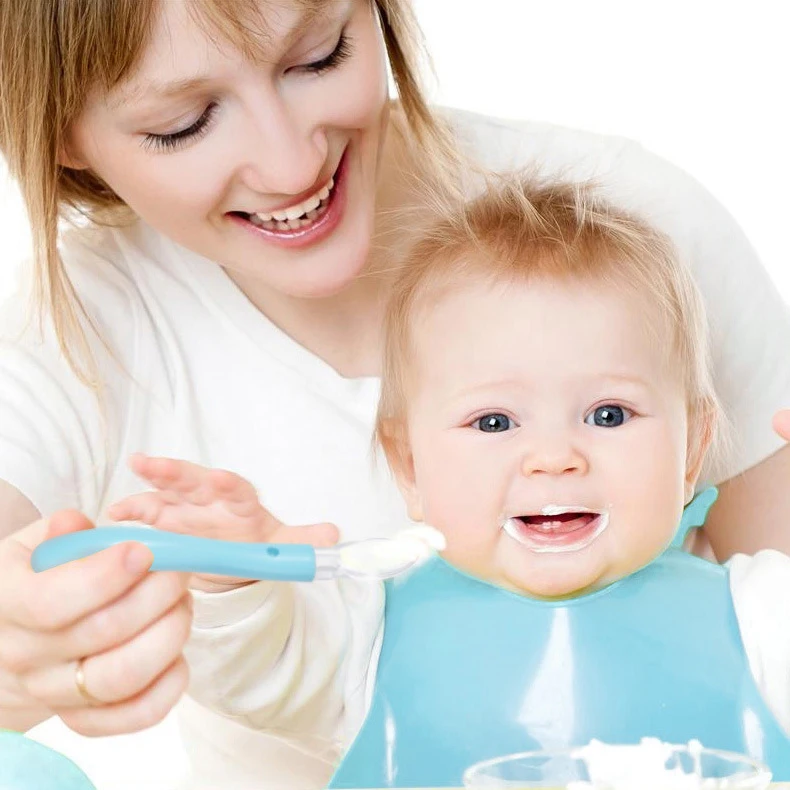 Силиконовая ложка Imebaby детские принадлежности для кормления Мягкая на голову