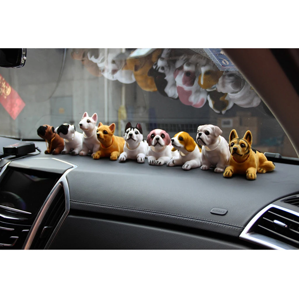 Трясущиеся головы Lucky Dog Bobbing Heads Car Dash Puppy для украшения автомобиля-Saint Bernard |