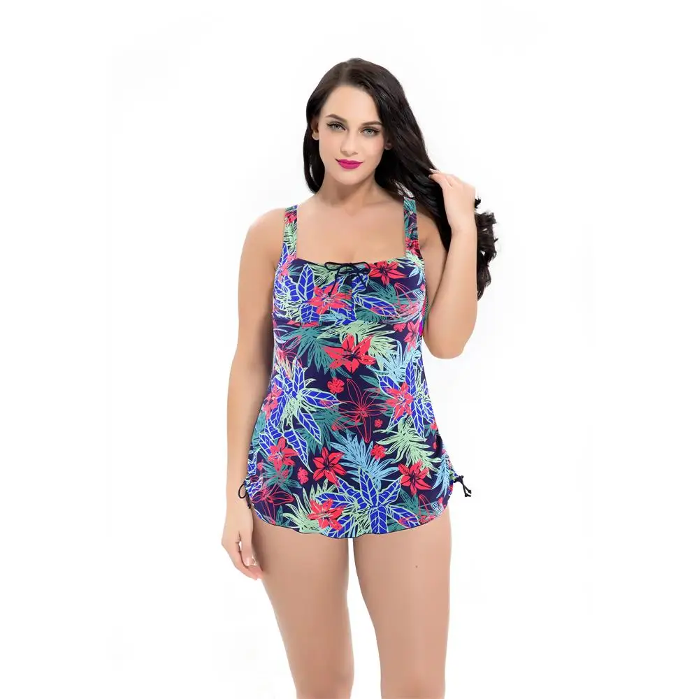 Женский купальник 2020 размера плюс танкини большая грудь для женщин купальный