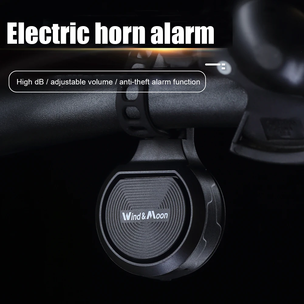 

2 in 1 3-Gear Portable Bike Handlebar Horn E-Scooter Anti Theft Alarm Bell Waterproof Mini USB Rechargeable Bike Horn