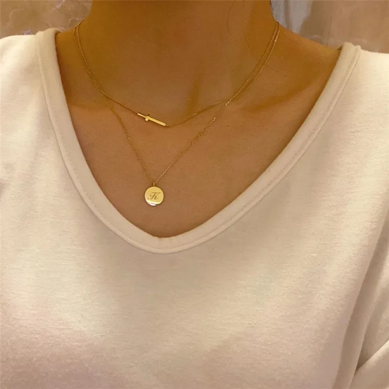Минималистичные женские Чокеры с крестом RUIYI модное короткое ожерелье из