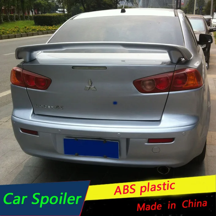 Для Mitsubishi LANCER спойлер 2009 2015 Lancer Спорт Высокое качество ABS Материал заднее крыло