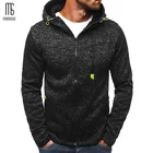 Куртка с капюшоном Manoswe Мужская, модная спортивная повседневная одежда, жаккардовое пальто на молнии, серого цвета, 4XL, Осень-зима