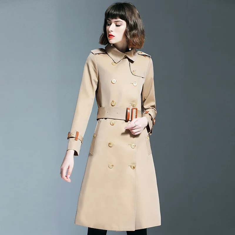 2019 пальто для женщин хлопок длинный плащ coatdouble однобортное Удлиненное Зимняя