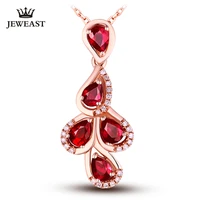 slfd natural ruby 18k pure gold pendant real au 750 solid gold upscale trendy classic party fine jewelry hot sell new 2020