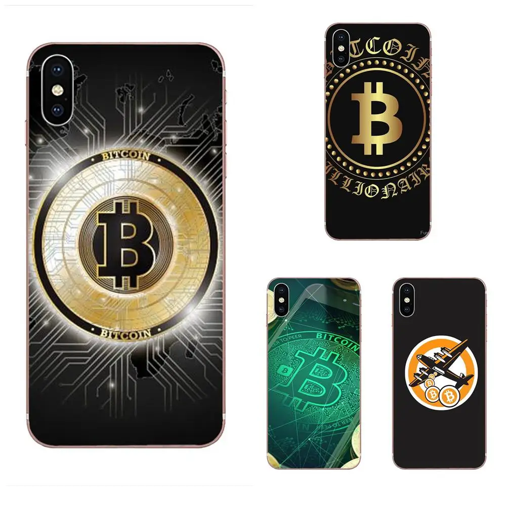 Bitcoin Coins Virtual Currency TPU Art Print For Huawei Honor Mate 7 7A 8 9 10 20 V8 V9 V10 G Lite Play Mini Pro P Smart | Мобильные