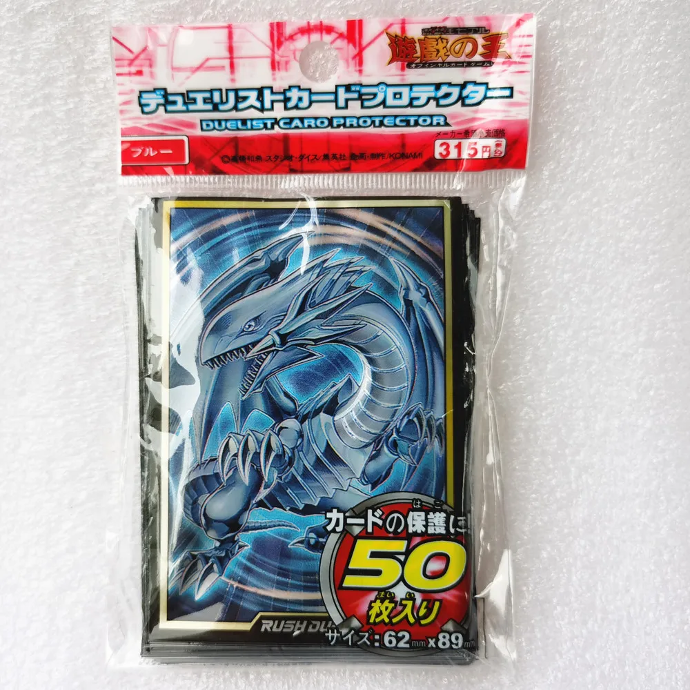 50 шт./упак. Yugioh BLUE-EYES chaomax White Dragon Game Sleeve EYES OF BLUE Yu-Gi-Oh! Защитный чехол с изображением