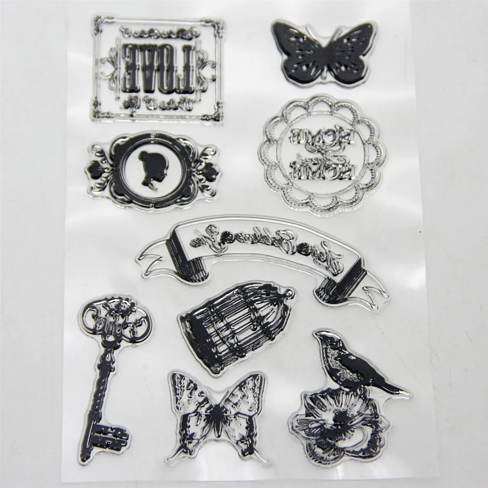 Флаг английский прозрачные силиконовые штампы сделай сам для