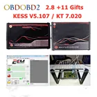 Программатор KESS V5.017, KESS 5,017, без Токена, 4 светодиода, V7.020 BDM, рамка, OBD2, диспетчер, тюнинг, K-T, 7,020, программатор ЭБУ