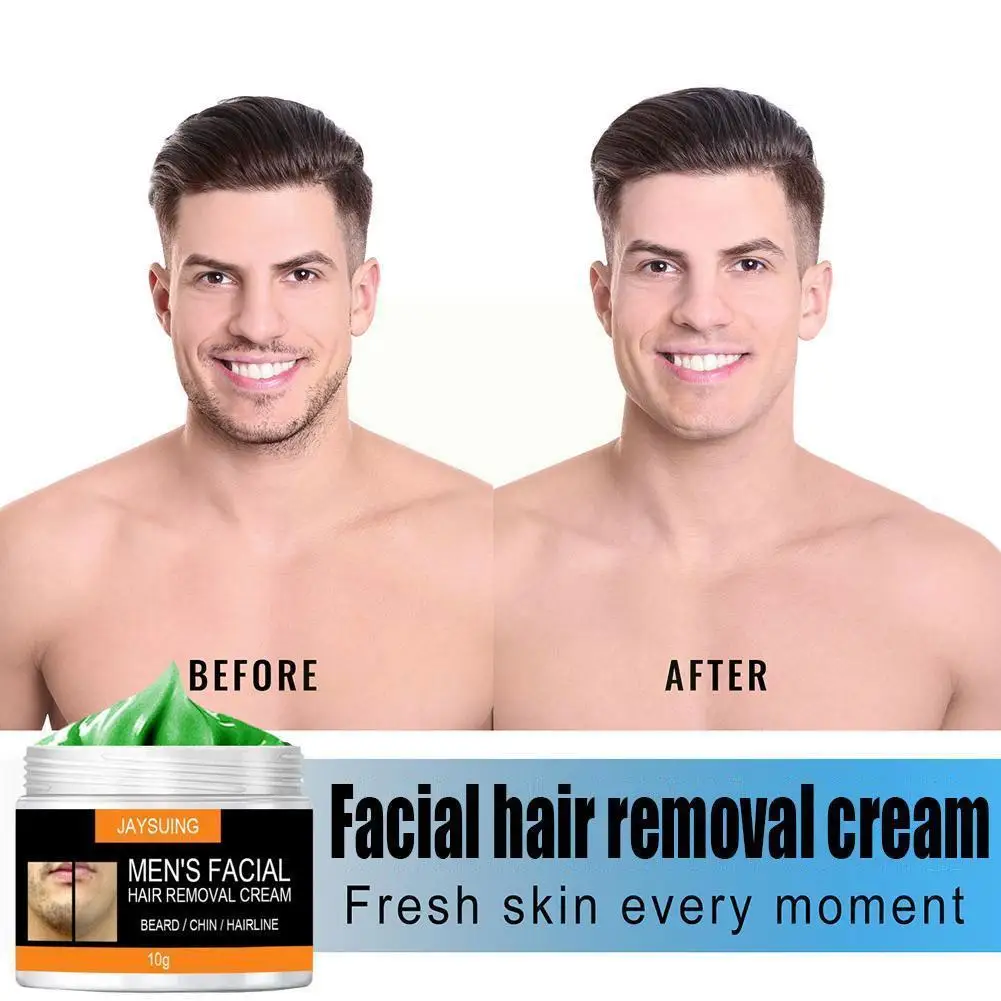 

50g Hair Removal Cream Men's Facial Removal Cream Beard Painless Soothing Cream Skin Removal Removal Tool Tender Gentle Hai C1A0