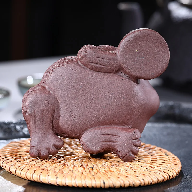 Чайный набор Yixing руда из фиолетовой глины для домашних животных Золотая жаба