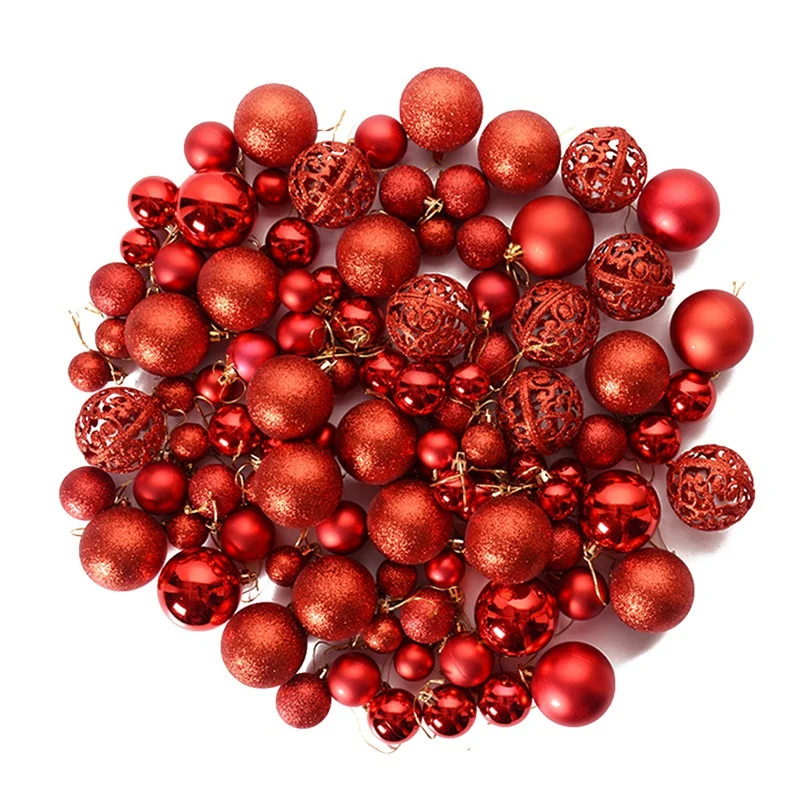 New 100Pcs/коробка Рождественский шар коробка набор Доступны Легкий Праздник