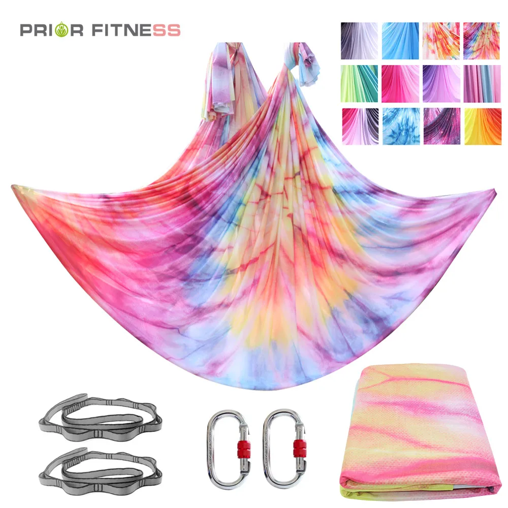 Комплект гамака для занятий йогой PRIOR FITNESS 8 м|Пояса йоги| |