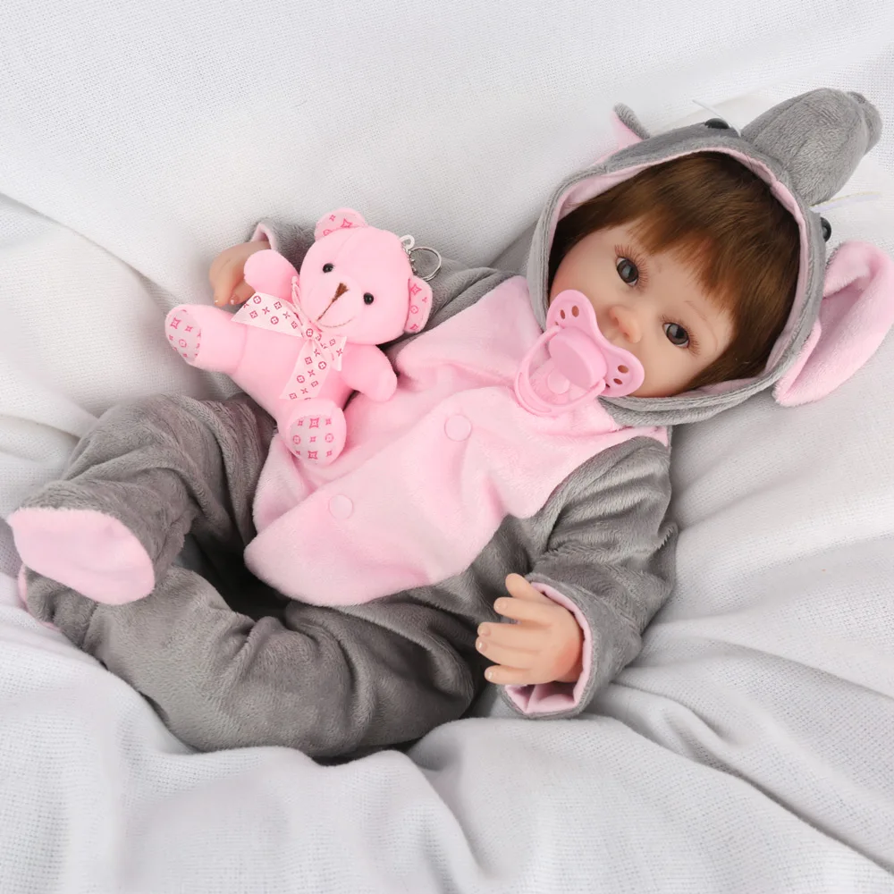 Тканевые куклы младенцы реалистичные 16 дюймов Одежда для новорожденных детские