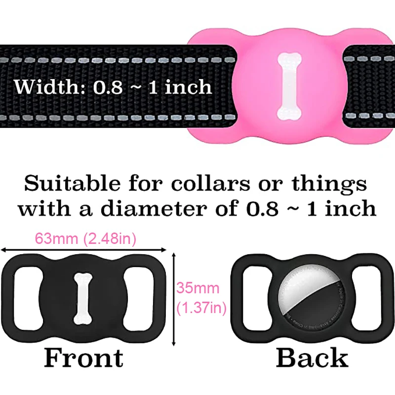 Силиконовый чехол для Apple Airtag защитный ошейник домашних животных с защитой от