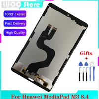 8 4 new for huawei mediapad m3 btv w09 btv dl09 lcd display with touch screen digitizer panel sensor tablet assembly 100tested