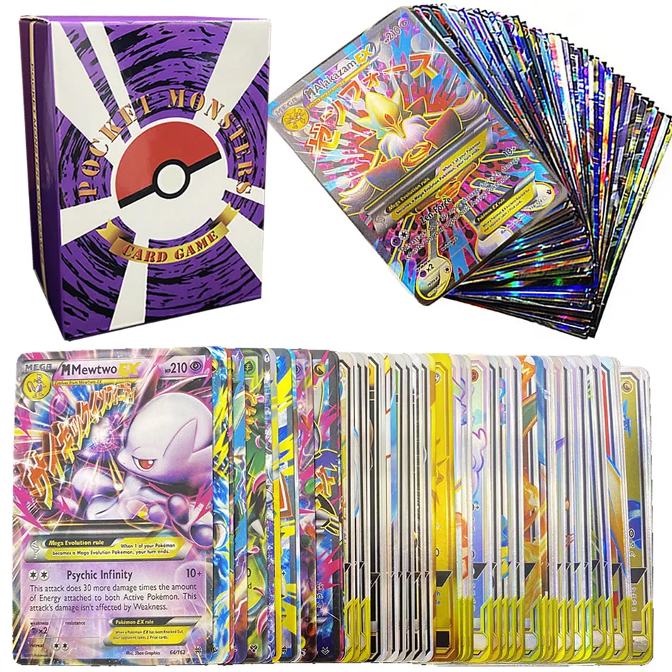 120 шт. Покемоны блестящий дисплей Покемон игра в маг коллекция GX EX Carte Боевая