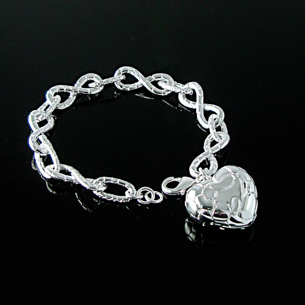 Женское ювелирное изделие из серебра 925 пробы с крупной цепочкой|bracelet channel|bracelet