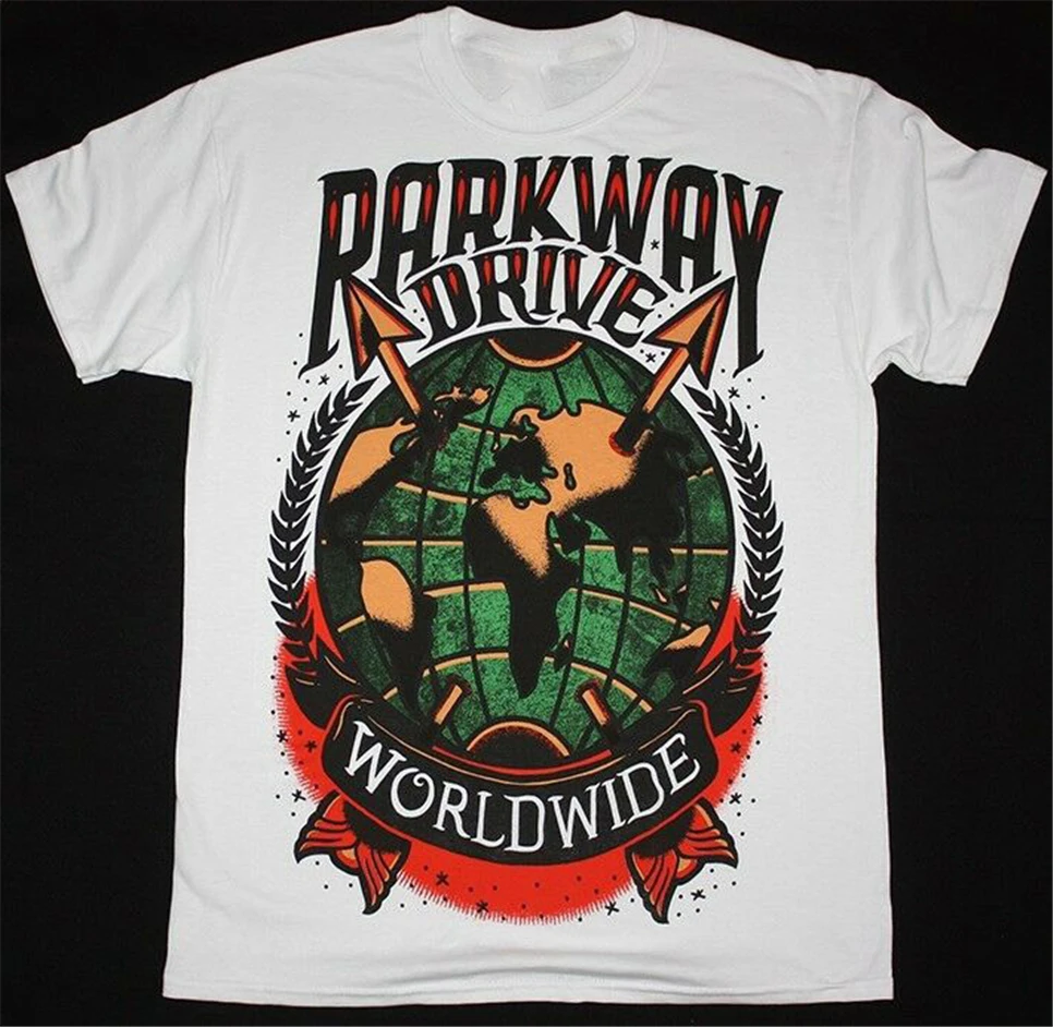 Parkway Drive world wide Metalcore August Burns Red Emmure новая белая футболка большого размера | Мужская