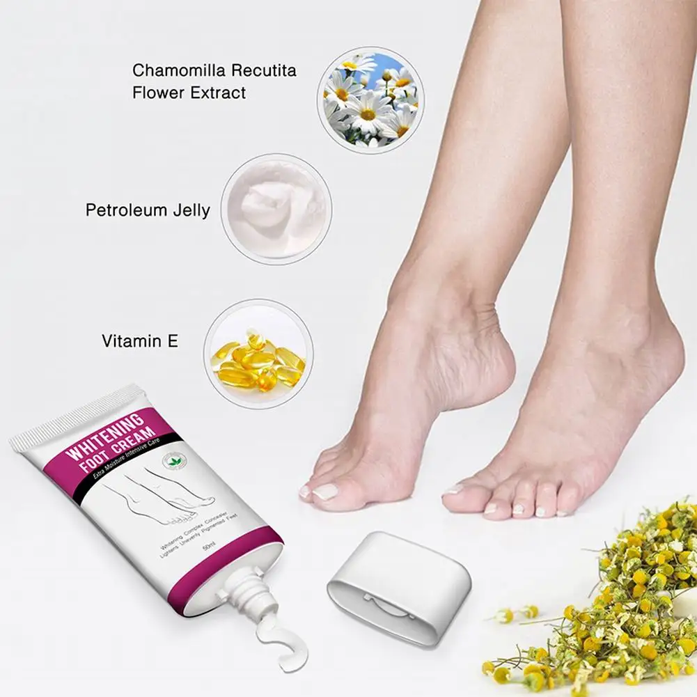 

Foot Cream Callus Cuticles Remover Skin Whitening Softening Repair Cream For Cracked Rough Dry Skin, 50ml Foot Whitening Cream