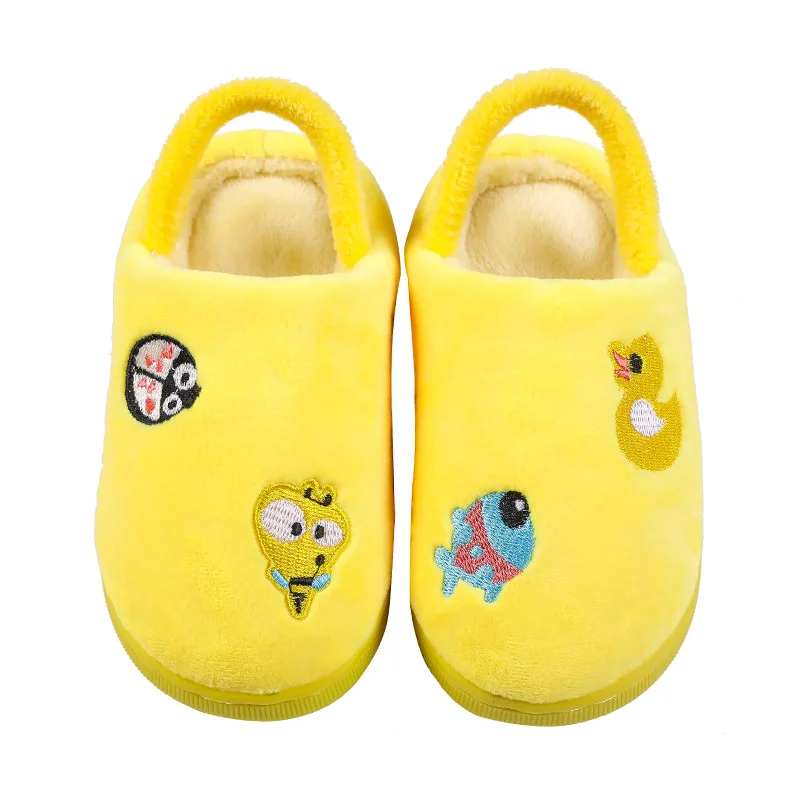 

2021 New Children's Cotton Slippers Autumn and Winter Cute Cartoon Girls Baby Indoor Non-Slip Fur Warm Slippers Casual Slippers