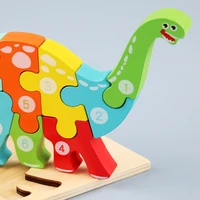 12 styles 3d puzzles of various animal car models jigsaw children puzzles game montessori educational wooden toddler toys gift