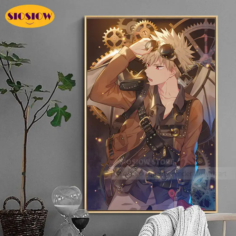 Набор для алмазной вышивки SIOSIOW 5d крестиком Bakugou Katsuki аниме-фигурка постер картина