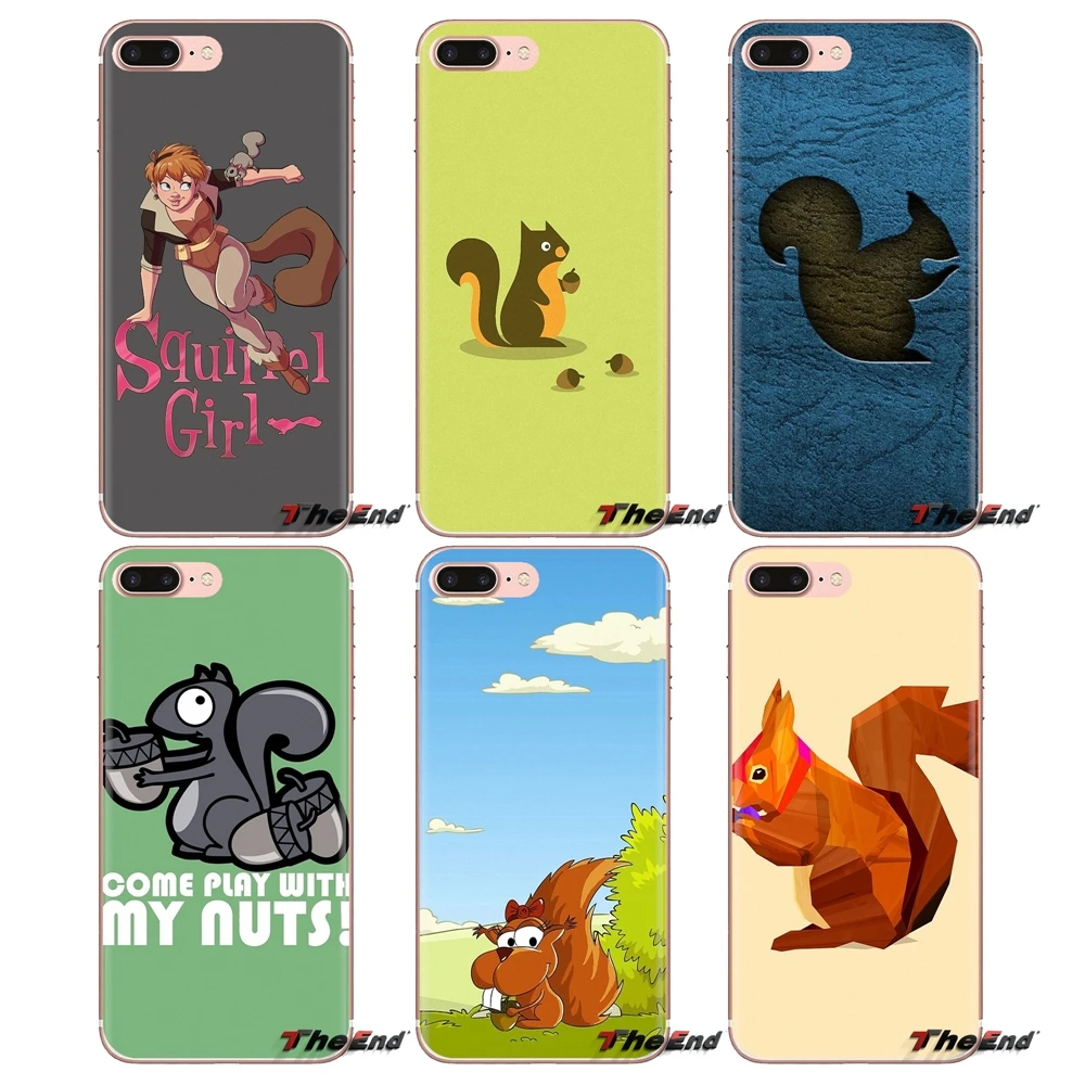 Прозрачный мягкий чехол с изображением милых животных белки для sony Xperia Z (Сони