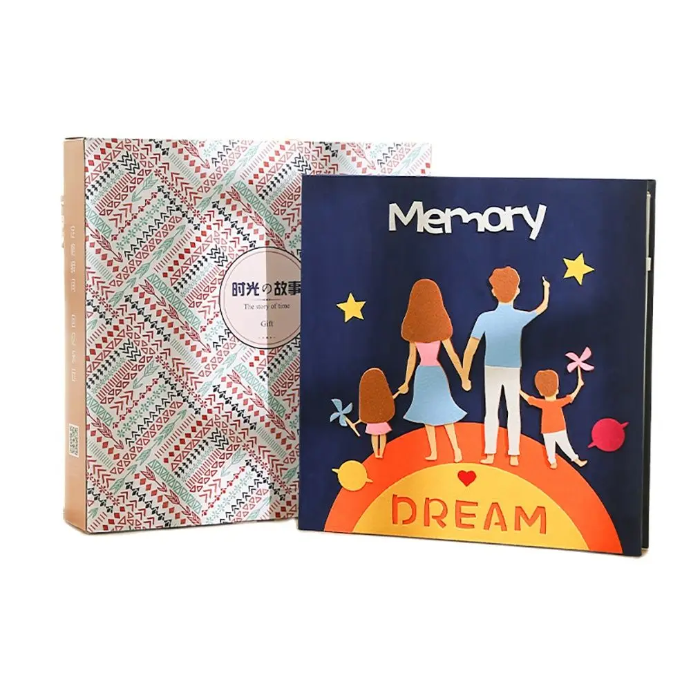 

6-Inch Large Capacity Insert Scrapbook Album Creative Family Baby Photo Album Scrapbooking 4R 600 Pieces Large Photo Albums Gift