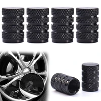 4pcs black durable aluminium alloy dust cover wheel tire tyre rim valve stem caps replacement for car truck auto parts
