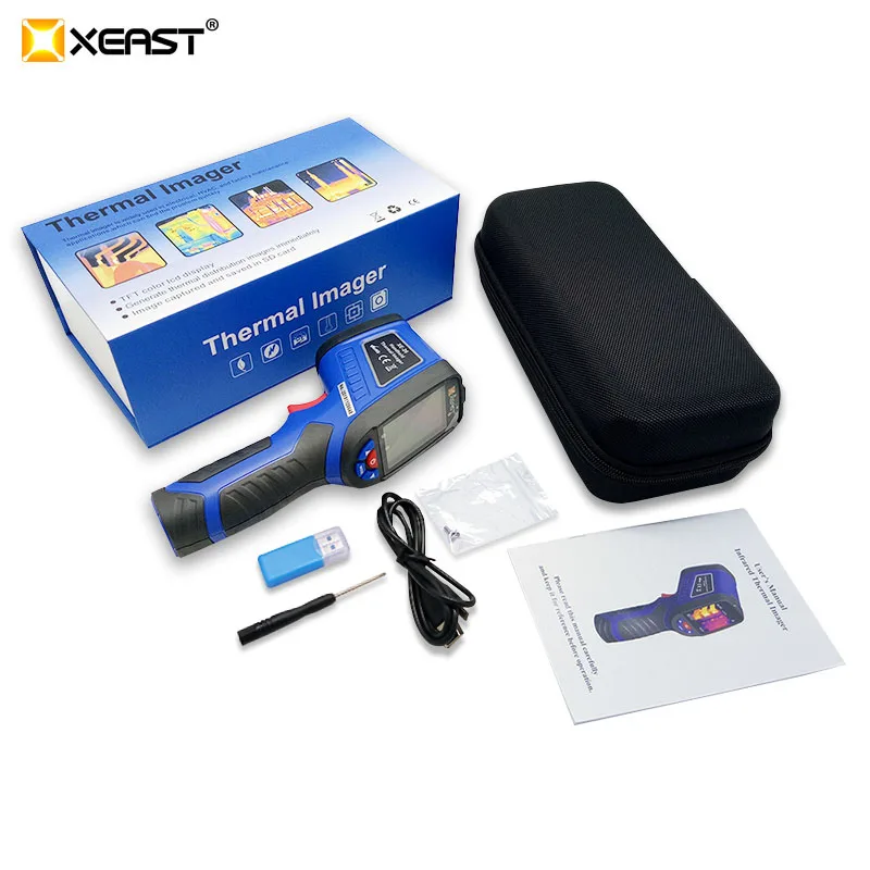 Новейший Xeast 2 4 дюймовый цветной экран портативная тепловизионная камера