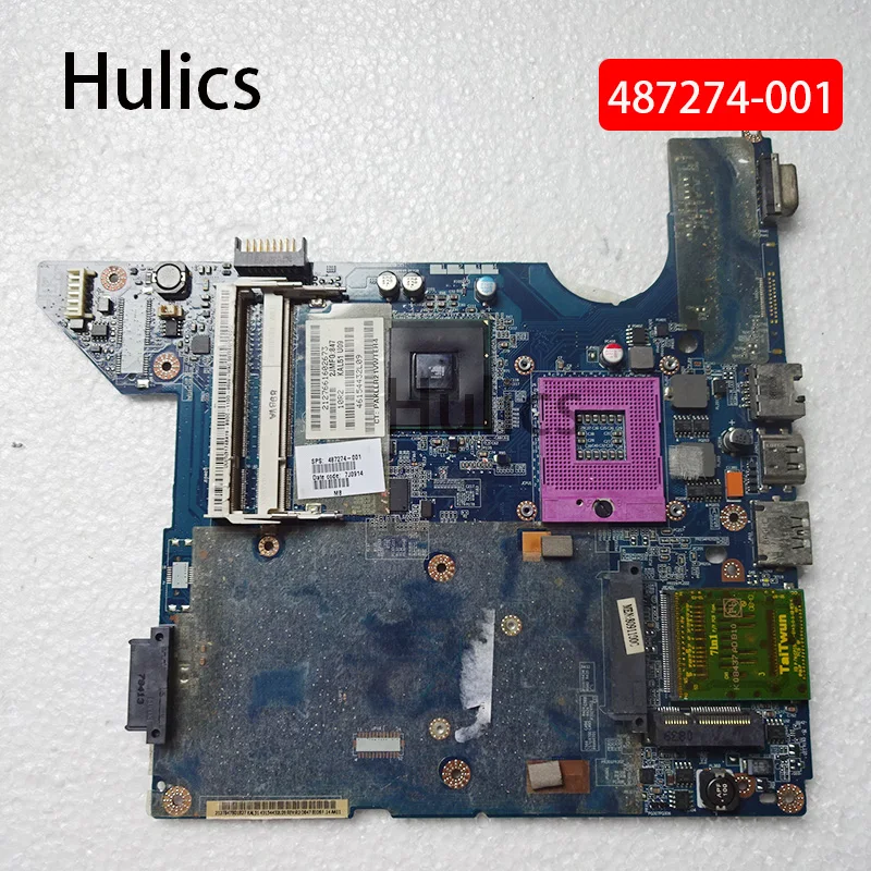 

Hulics оригинал для HP CQ40 Материнская плата ноутбука JAL50 LA-4101P 487274 487274-001 аккумулятор большой емкости DDR2 100% тестирование