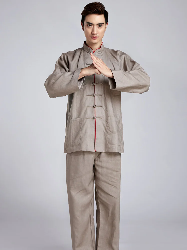 Adult Tai Chi Suits Wu Shu Clothes Kung Fu Uniform Morning Exercise The Performance Wear Clothing for Men | Тематическая одежда и